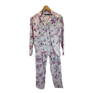 Lauren Ralph Lauren Women's Pink Floral Pajamas 2 Pc Small‎ Loungewear monogram